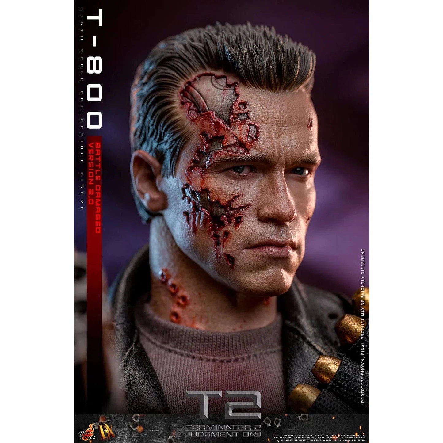 Terminator 2: T-800: Battle Damaged: Version 2.0: DX46 - Hot Toys Action Figure