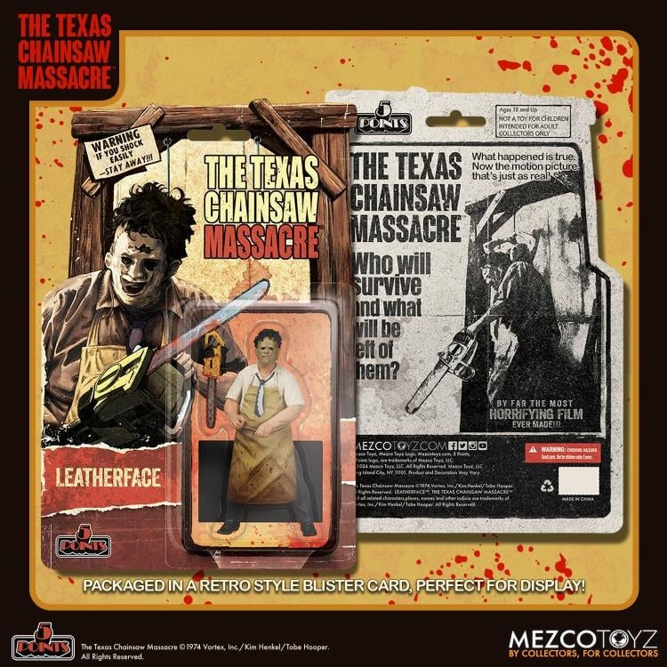 Texas Chainsaw Massacre: Leatherface: 5 Points: Action Figure - Mezco Action Figure