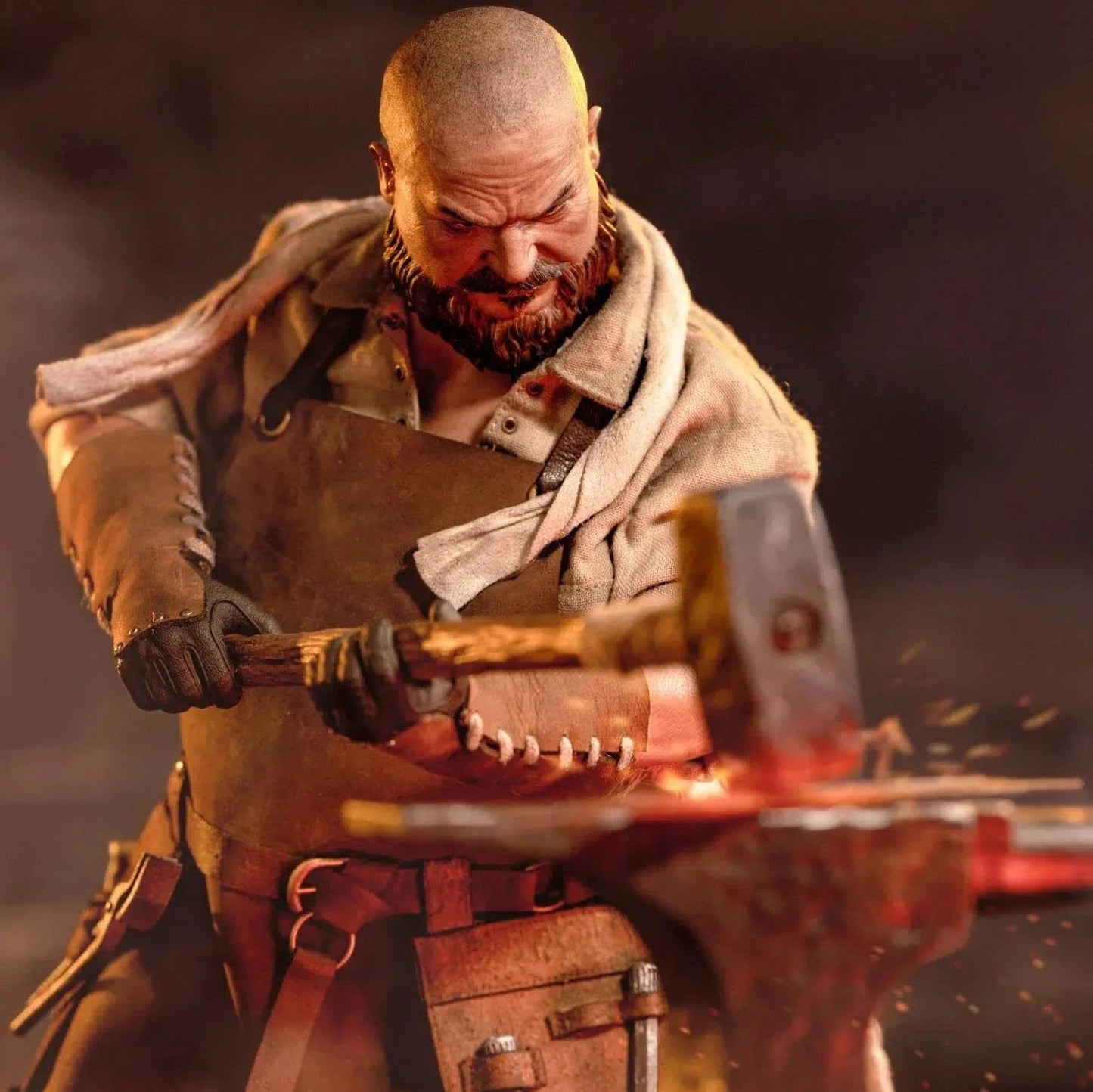 The Evolution of Europe: Blacksmith Of The Middle Ages: POP-EE02: Pop Costume: Sixth Scale Figure - Pop Toys Action Figure