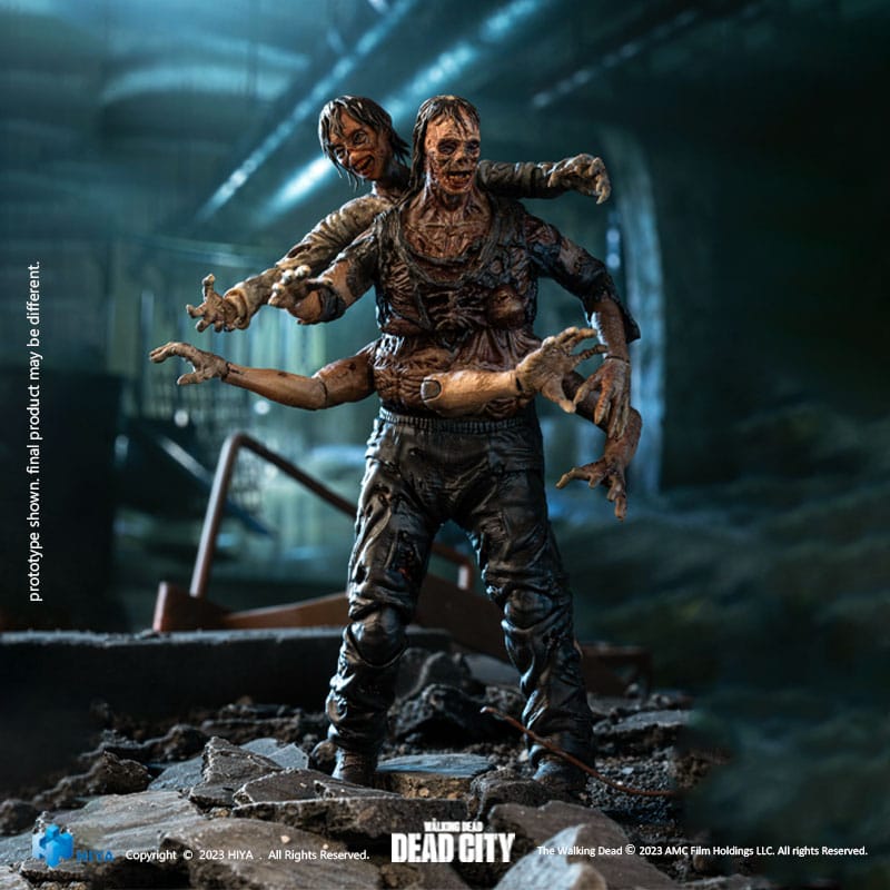 The Walking Dead: Dead City: Walker King: Exquisite Mini: 1/18 Action Figure - Hiya Toys Action Figures
