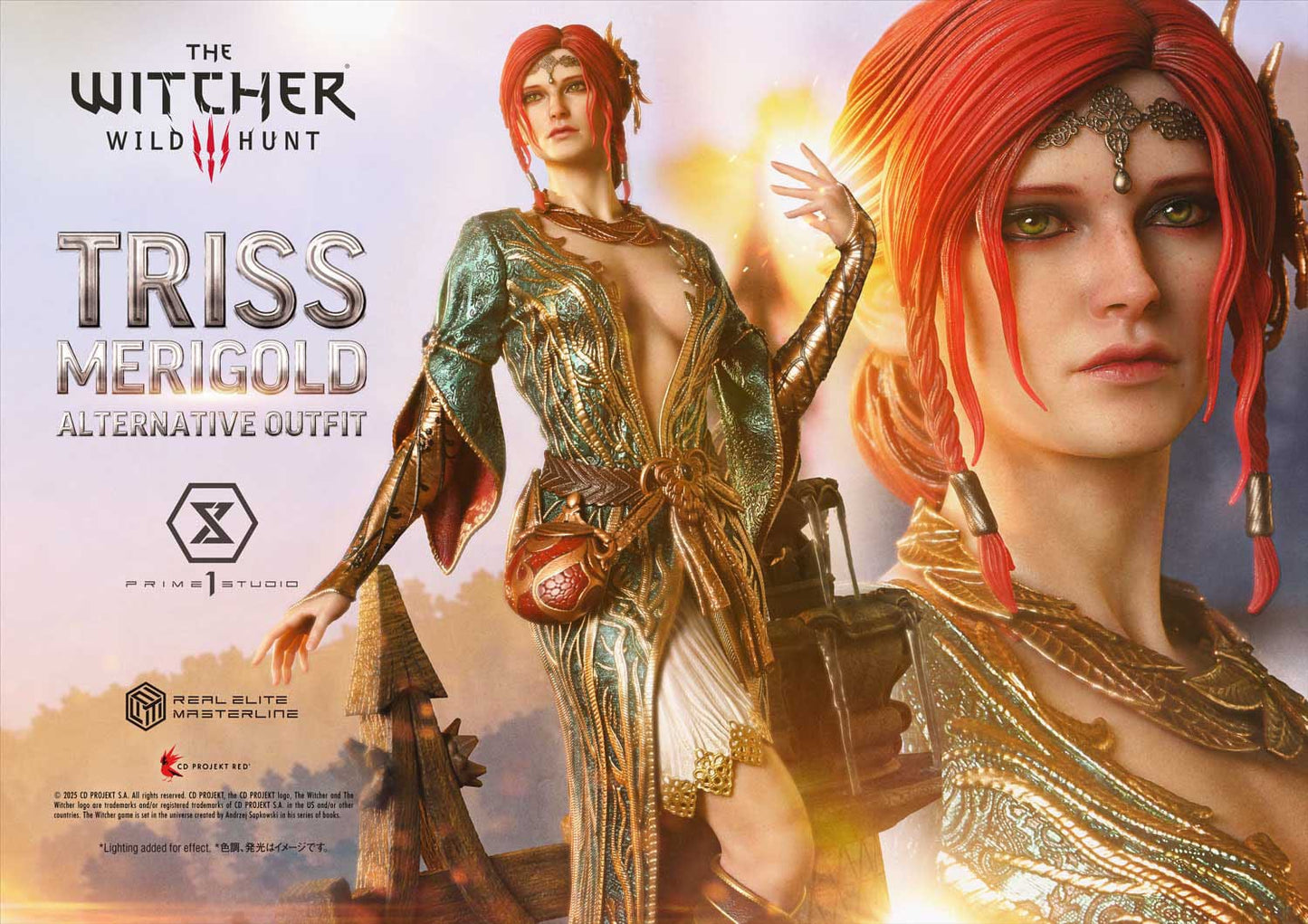 The Witcher 3: Wild Hunt: Triss Merigold (Alternative Outfit): Real Elite Masterline 1/4 Scale Statue - Prime 1 Studio Statues
