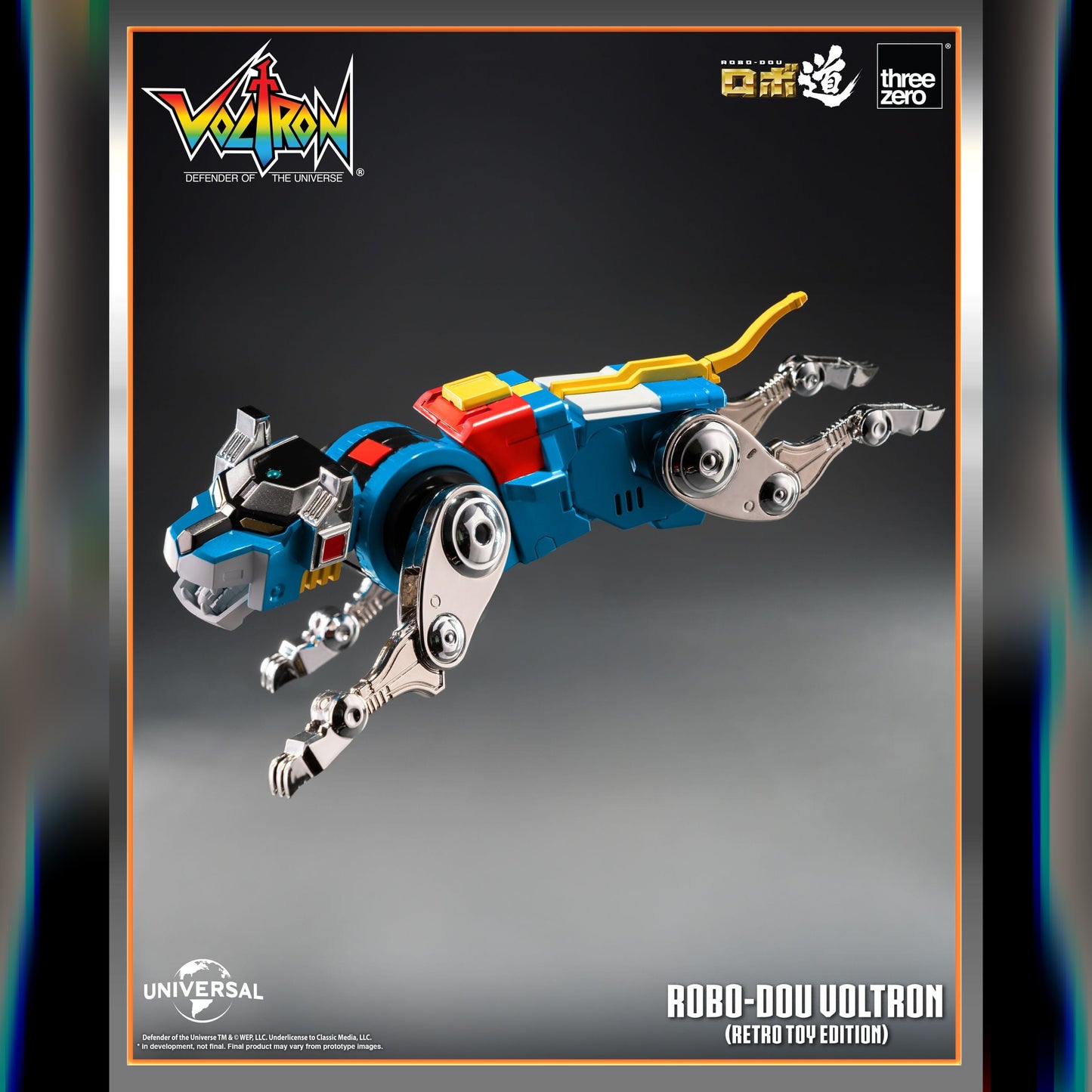Voltron: Defender Of The Universe: ROBO-DOU Voltron (Retro Toy Edition): Action Figure - ThreeZero Action Figure