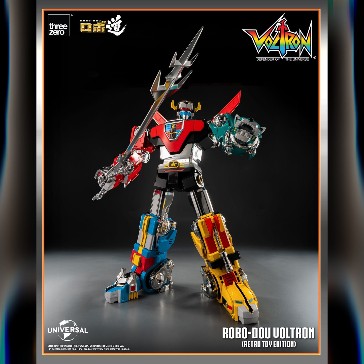 Voltron: Defender Of The Universe: ROBO-DOU Voltron (Retro Toy Edition): Action Figure - ThreeZero Action Figure