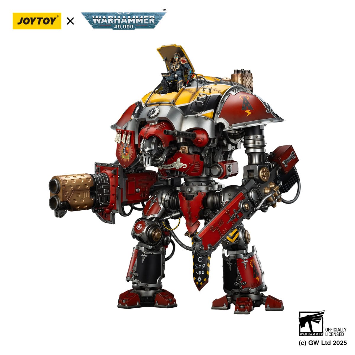 Warhammer 40,000: Space Marine 2: Imperial Knights: House Raven: Knight Errant: 1/18 Scale Action Figure - Joy Toy Action Figure