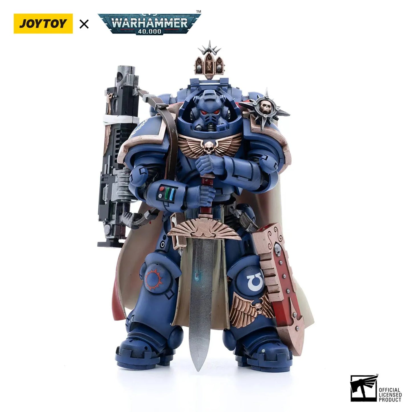 Warhammer 40K: Ultramarines Captain with Master-Crafted Heavy Bolt Rifle: Action Figure: Joy Toy - Joy Toy Action Figure