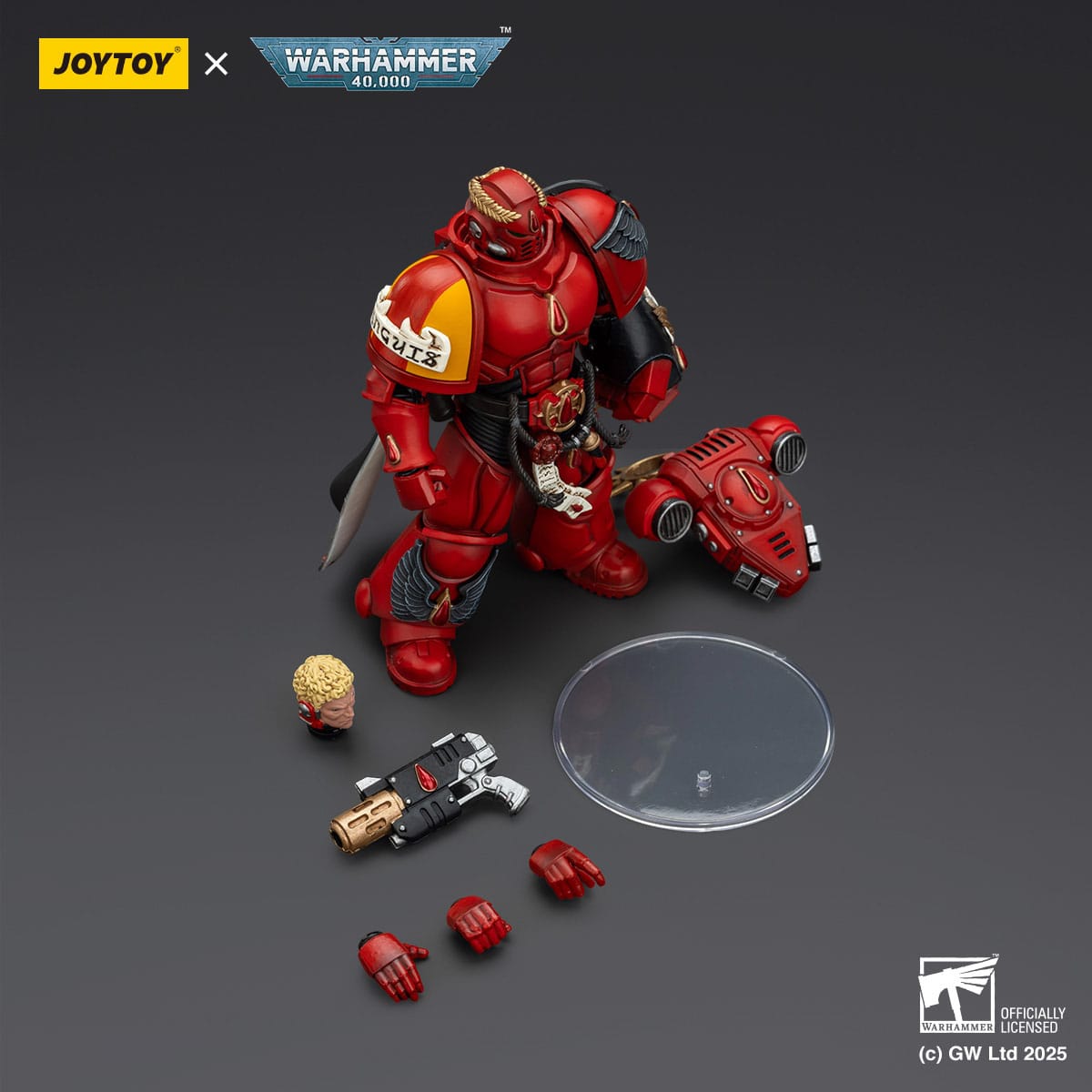 Warhammer 40k: Combat Patrol: Blood Angels: Captain with Inferno Pistol & Power Fist: Action Figure - Joy Toy Action Figures