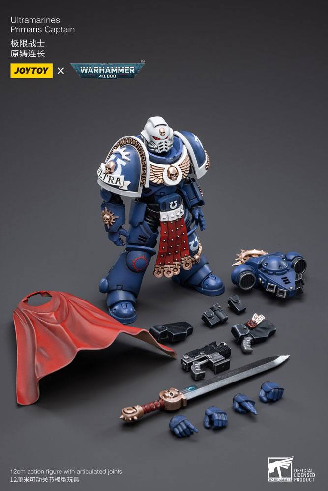 Warhammer 40k: Ultramarines: Primaris Captain: Action Figure - Joy Toy Action Figure