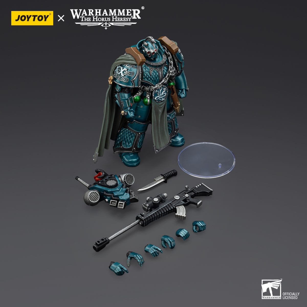 Warhammer: The Horus Heresy: Alpha Legion: Exodus: The One who is Many With Sniper Rifle And Power Daggere: Joy Toy - Joy Toy Action Figure