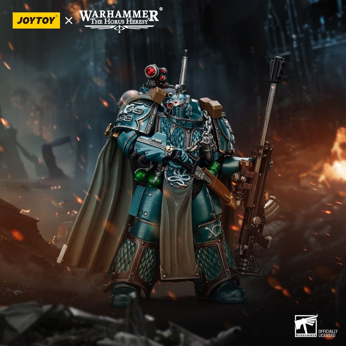 Warhammer: The Horus Heresy: Alpha Legion: Exodus: The One who is Many With Sniper Rifle And Power Daggere: Joy Toy - Joy Toy Action Figure