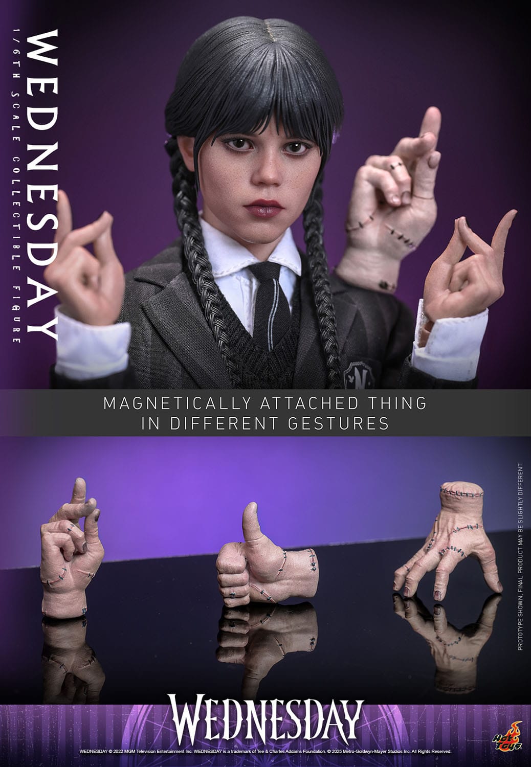 Wednesday: Wednesday Addams: 1/6th Action Figure - Hot Toys Action Figures