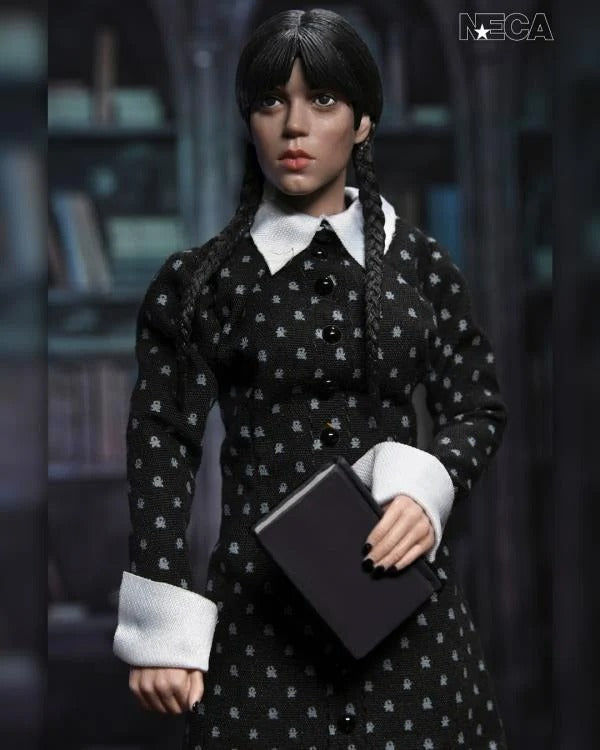 Wednesday: Wednesday Addams (Classic Dress): 8" Clothed Action Figure - Neca Action Figure