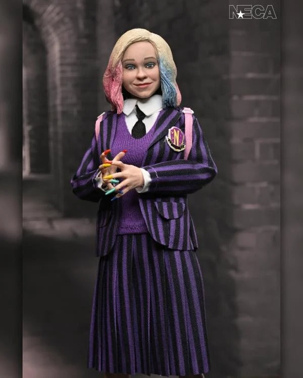 Wednesday: Wednesday Addams & Enid (Nevermore Uniform): 8" Clothed Action Figure 2-Pack - Neca Action Figure