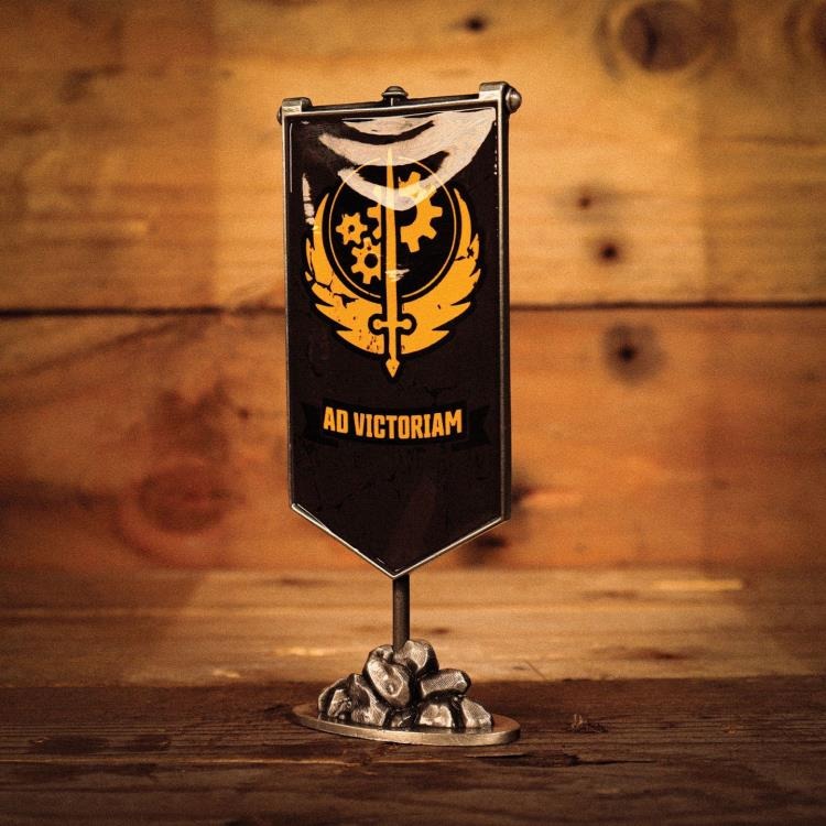 Fallout Brotherhood of Steel Limited Edition Metal Desktop Banner