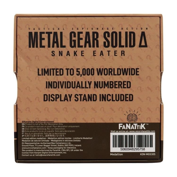 Metal Gear Solid Delta: Snake Eater Cobra Unit Limited Edition Medallion