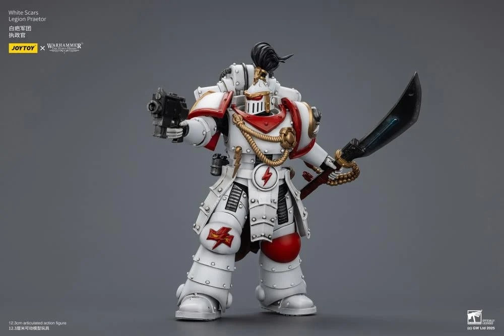 Joy Toy Warhammer: The Horus Heresy White Scars Legion Praetor 1/18 Scale Action Figure - product gallery image 5 of 5