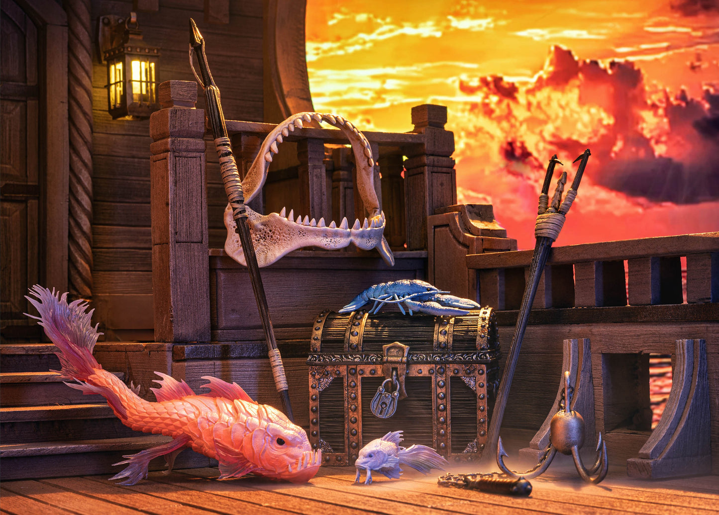 Mythic Legions: Dawns of Discovery Action Figure Accessory Ports of Mythoss - Four Horsemen Toy Design Action Figure: Accessories