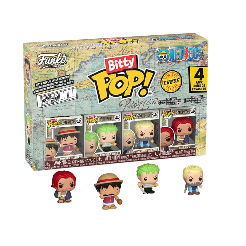 One Piece Bitty POP! Vinyl Figure 4-Pack Luffy 2,5 cm - Funko Mini Figures, Pop! Figures