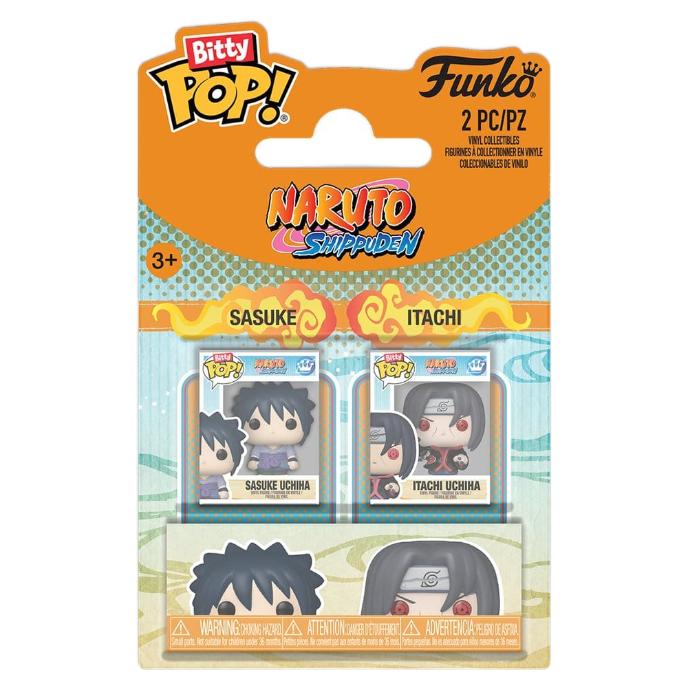 Naruto Bitty POP! Vinyl Figures 2-Pack Sasuke & Itachi 2 cm - Funko Mini Figures