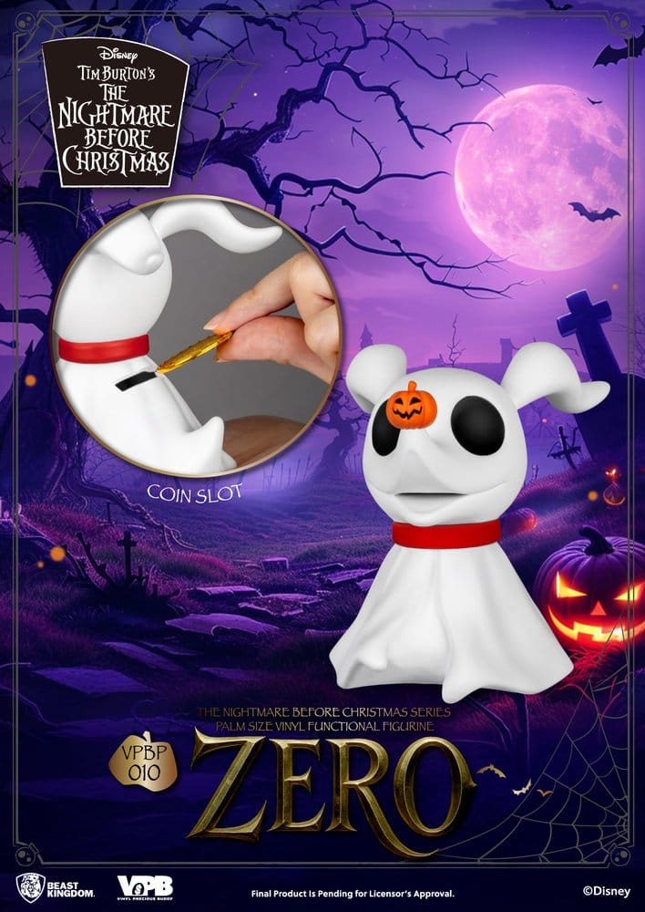 The Nightmare Before Christmas Palm Size Figure Bank Zero 11 cm - Beast Kingdom Toys Piggy Banks