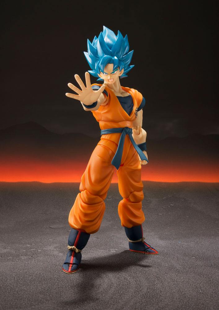 Dragon Ball Super Broly S.H. Figuarts Action Figure Super Saiyan God Super Saiyan Goku Super 14 cm - Bandai Tamashii Nations Action Figures