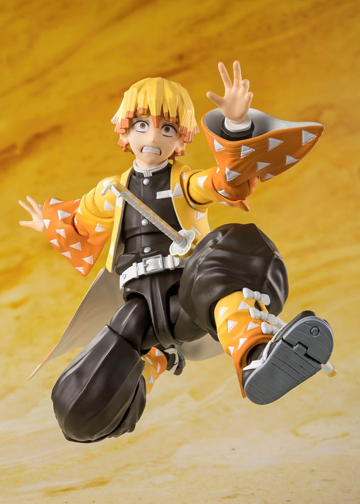 Demon Slayer: Kimetsu no Yaiba S.H. Figuarts Action Figure Zenitsu Agatsuma 14 cm - Bandai Tamashii Nations Action Figures
