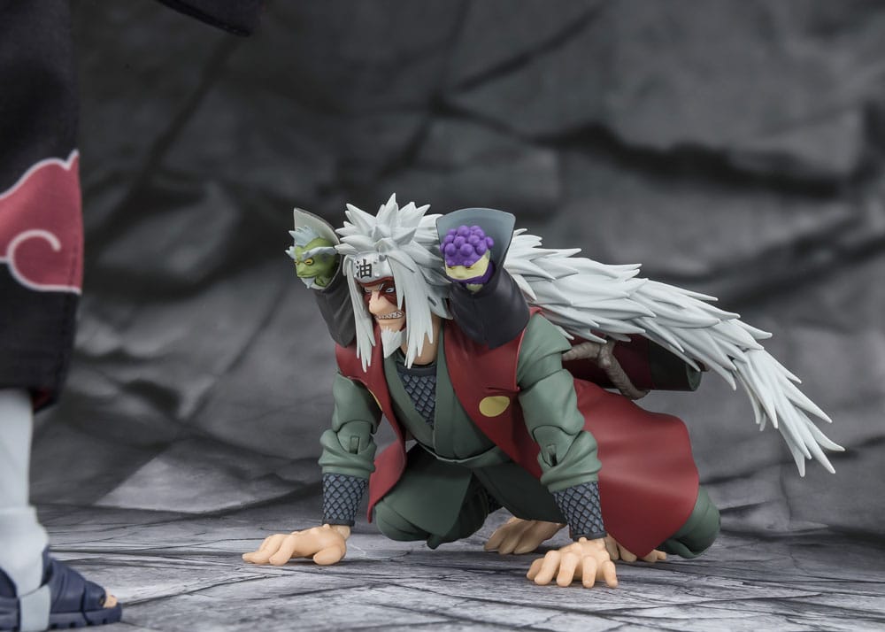 Naruto S.H.Figuarts Action Figure Jiraiya Hidden Leaf Heroic Master Sage (Sage Mode Set) 17 cm