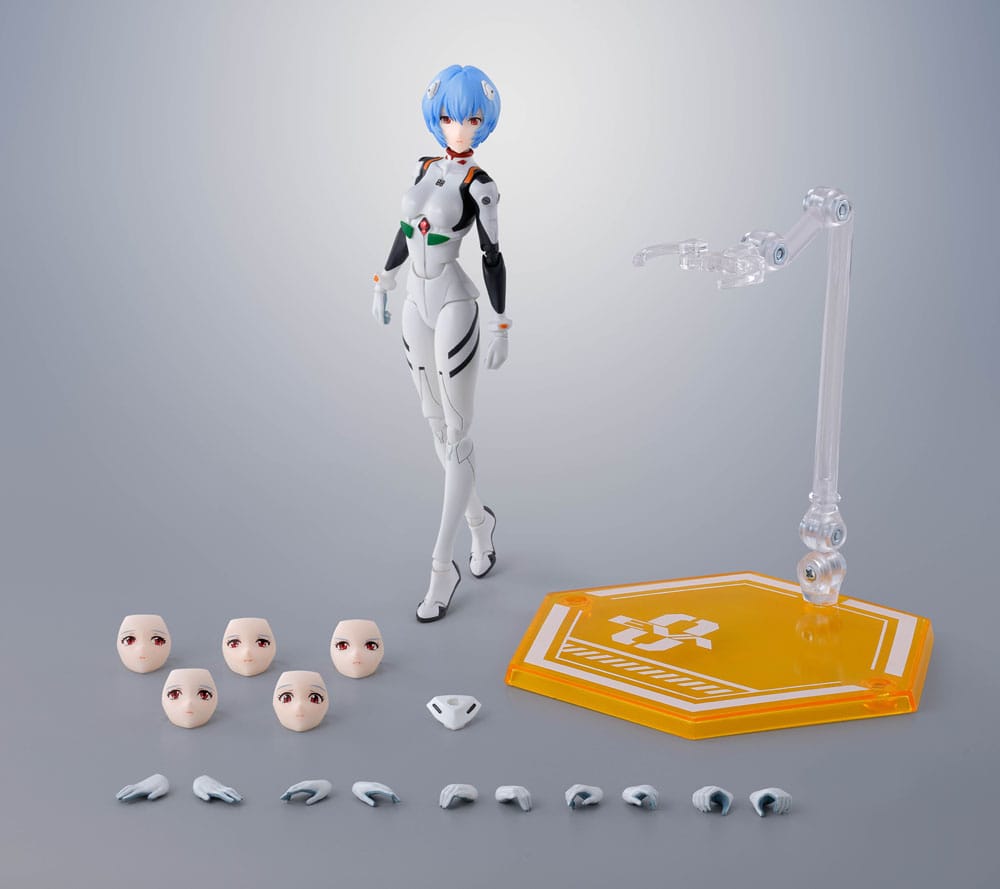 Neon Genesis Evangelion S.H.Figuarts Action Figure Rei Ayanami 14 cm - Bandai Tamashii Nations Action Figures
