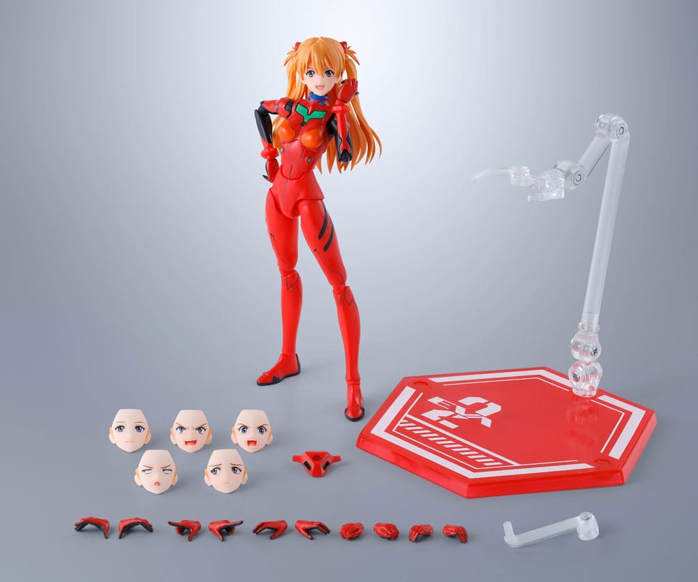 Neon Genesis Evangelion S.H.Figuarts Action Figure Asuka Shikigami Langley 14 cm - Bandai Tamashii Nations Action Figures