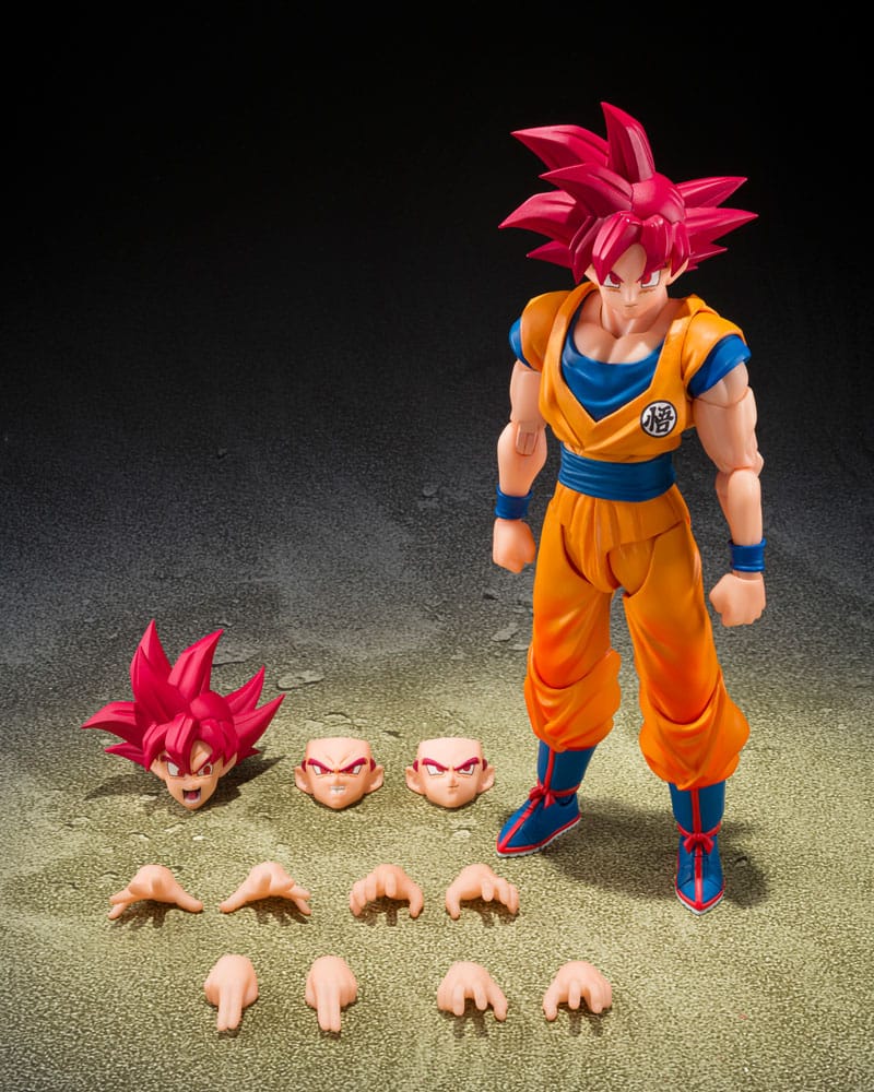 Dragon Ball Super S.H.Figuarts Action Figure Super Saiyan God Son Guko (God Aura) - Bandai Tamashii Nations Action Figures