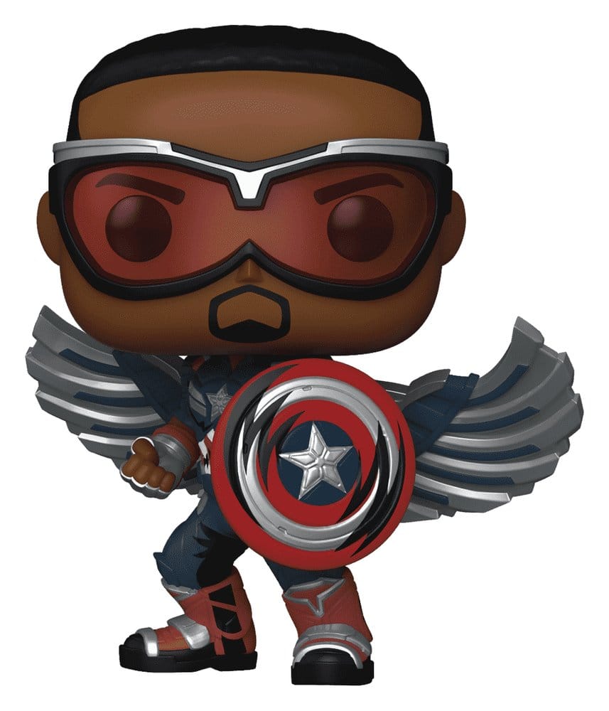 Marvel POP! Comics Vinyl Figure Captain America (Sam Wilson) (Comic Deco) Exclusive - Funko POP! Figures