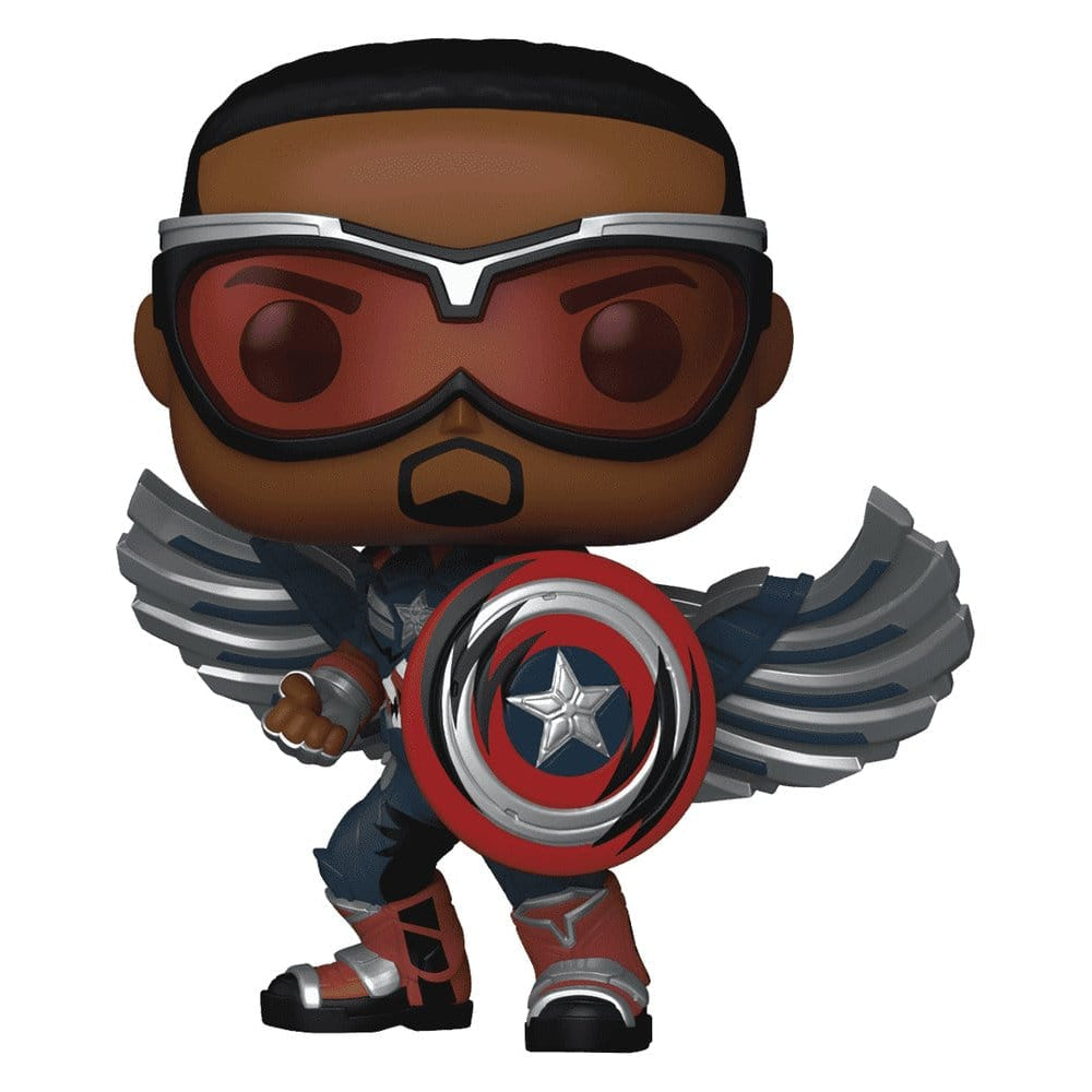 Marvel POP! Comics Vinyl Figure Captain America (Sam Wilson) (Comic Deco) Exclusive - Funko POP! Figures
