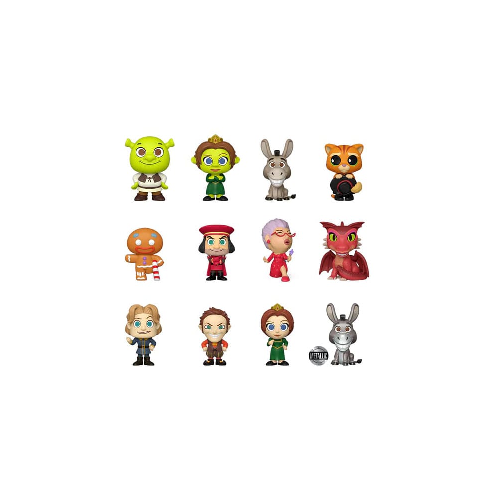 Shrek Mystery Mini Figures 30th Anniversary 5 cm Display Box Qty 12 - Funko Blind Boxes