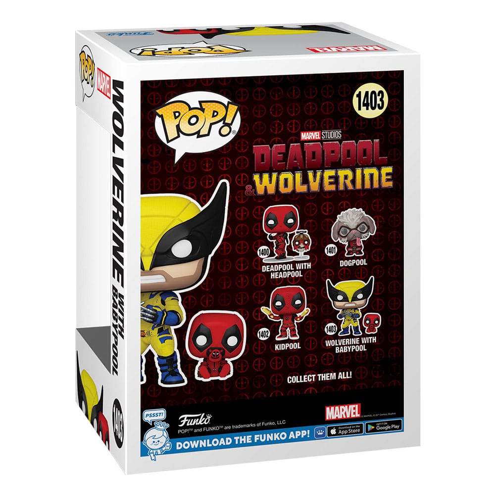 Deadpool 3 POP & Buddy! Vinyl Figure Wolverine w/ Babypool - Funko Pop! Figures