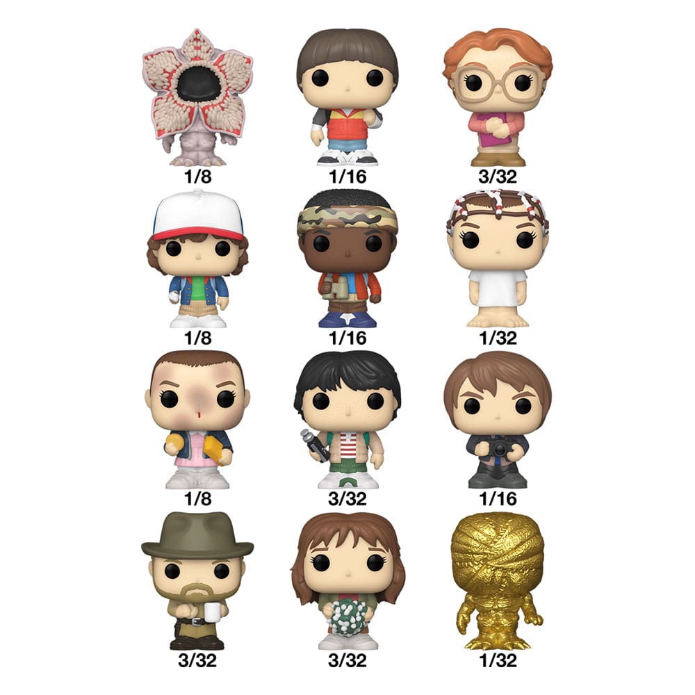 Stranger Things Bitty POP! Vinyl Figure Display Box Qty 32 PDQ 2,5 cm
