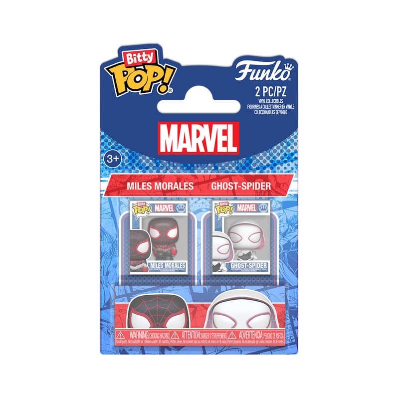 Spider-Man Bitty POP! Vinyl Figure 2-Pack MilesM&SGwen 2,5 cm - Funko Mini Figures, POP! Figures