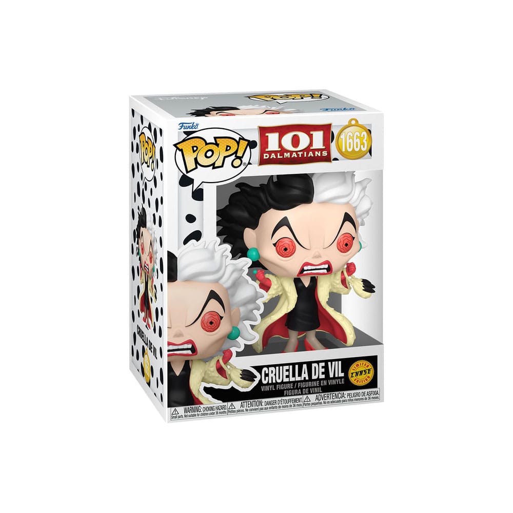 One Hundred and One Dalmatians POP! Vinyl Figures Cruella De Vil with Chase Assortment Box Qty 6