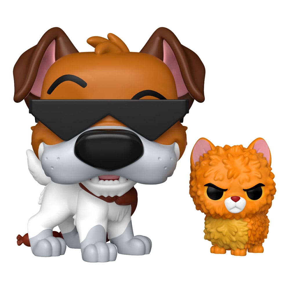 Oliver & Co. POP!&Buddy Movies Vinyl Figures Dodger w/Oliver w/Chase Assortment Box Qty 6 - Funko Pop! Figures