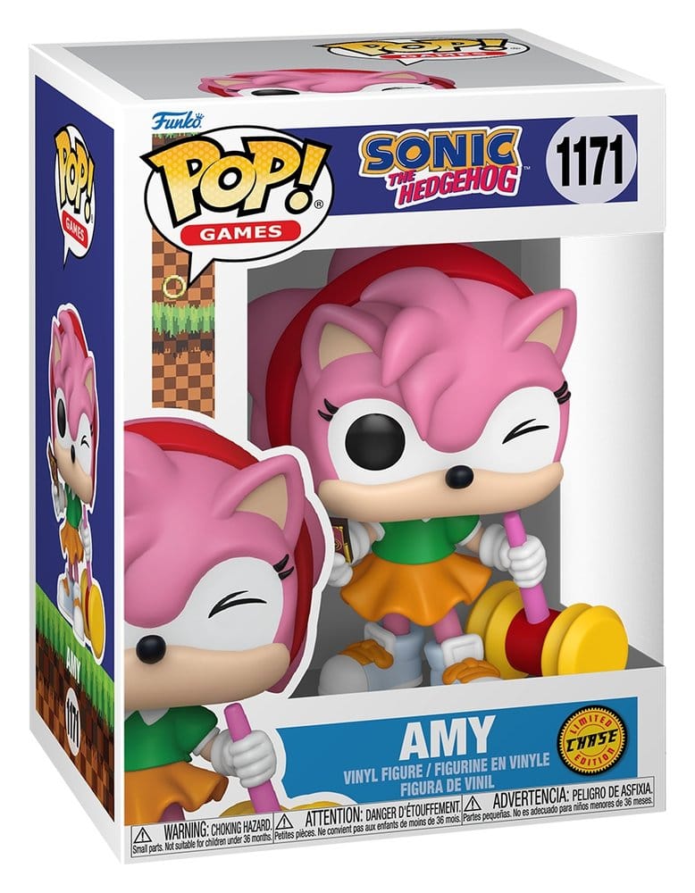 Sonic - The Hedgehog POP! Games Vinyl Figures Amy Rose with Piko Hammer with Chase Assortment (6) - Funko Pop! Figures