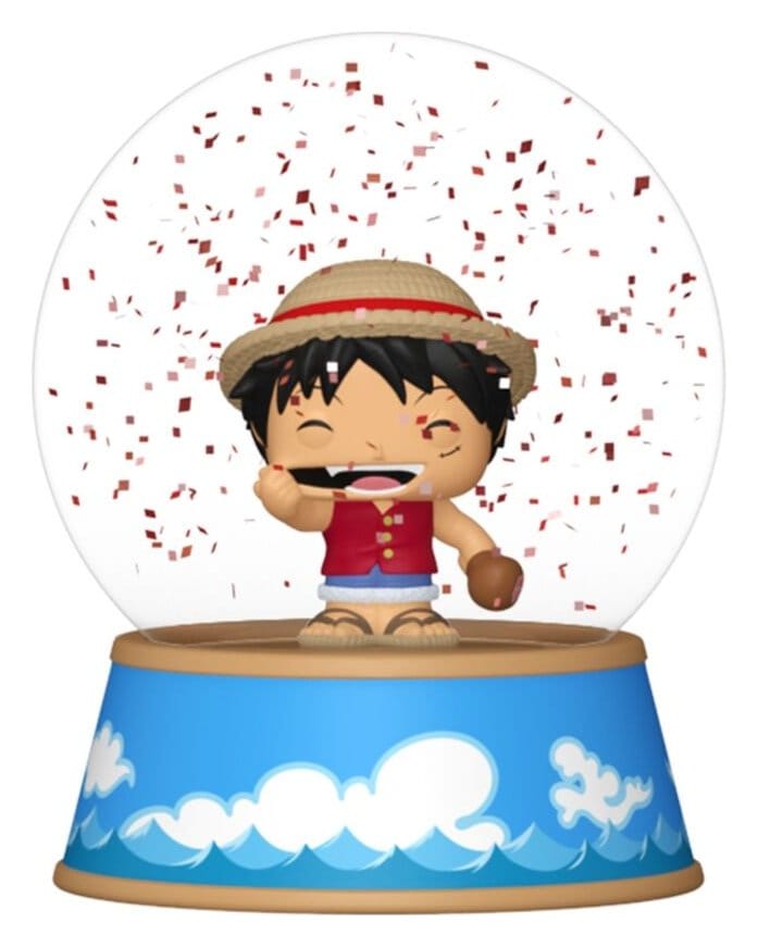One Piece Mini Figures Glitter Globes PDQ 5 cm Display Box Qty 12 - Funko Blind Boxes