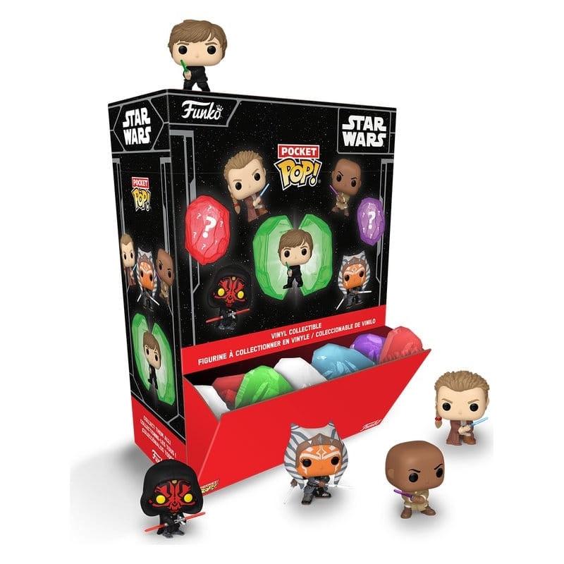 Star Wars Mystery Pocket POP! Vinyl Figure Kyber Crystals 4 cm Display Box Qty 12 - Funko POP! Figures