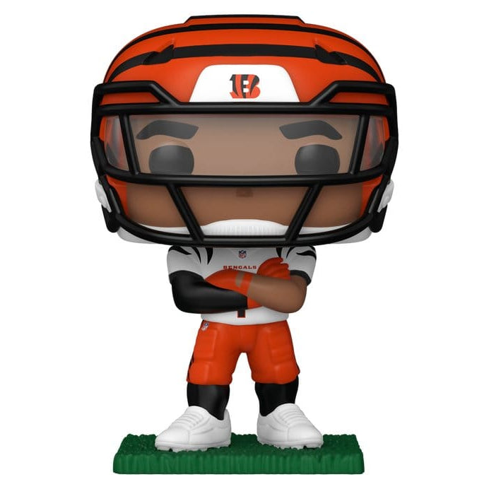 NFL POP! Vinyl Figure : Bengals- Ja'Marr Chase (clear visor) - Funko POP! Figures