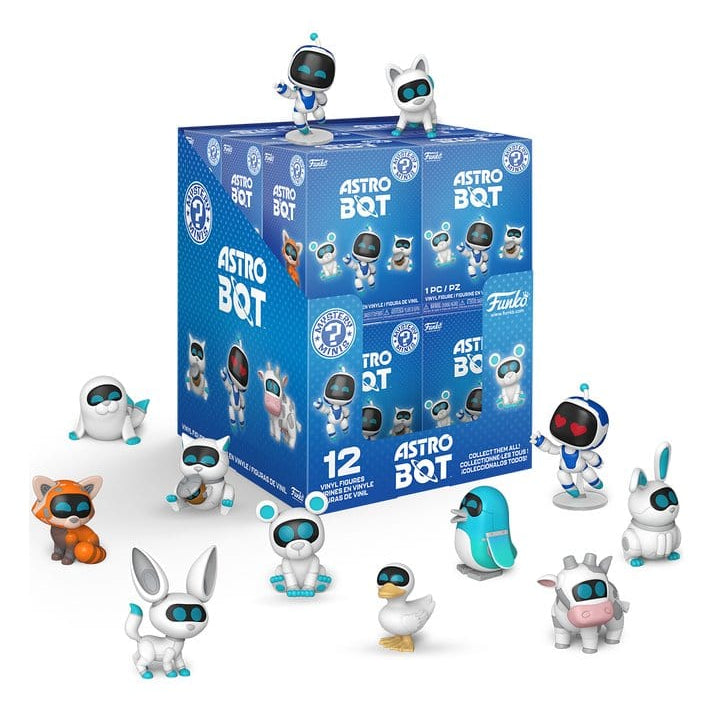 Astro Bot Mystery Mini Figures 7 cm Display Box Qty 12 - Funko Blind Boxes