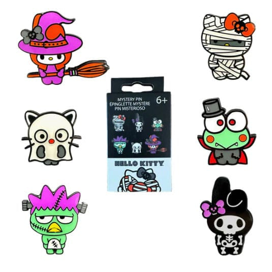 Hello Kitty by Loungefly Enamel Pins Blind Box Halloween Display Box Qty 12 - Funko Accessories
