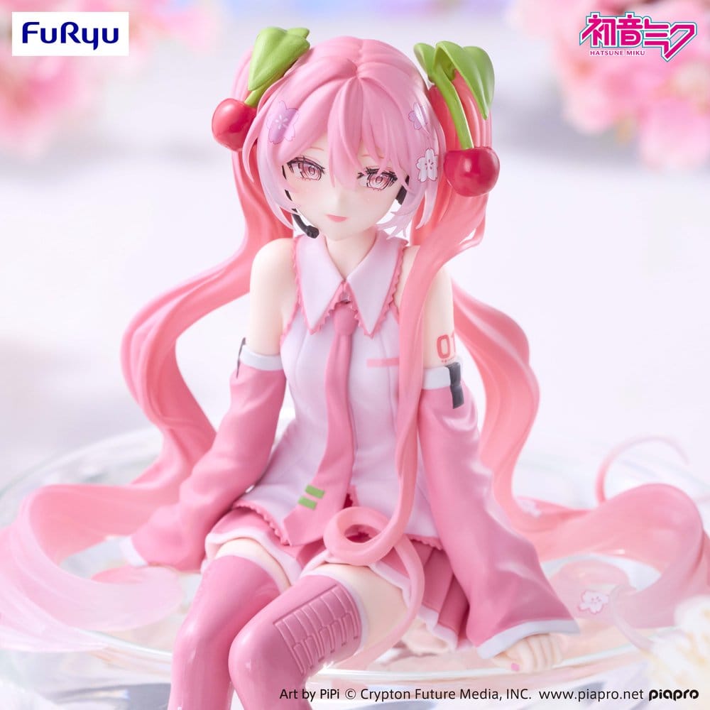Hatsune Miku Noodle Stopper PVC Figure Sakura Miku 2026 Smile Ver.