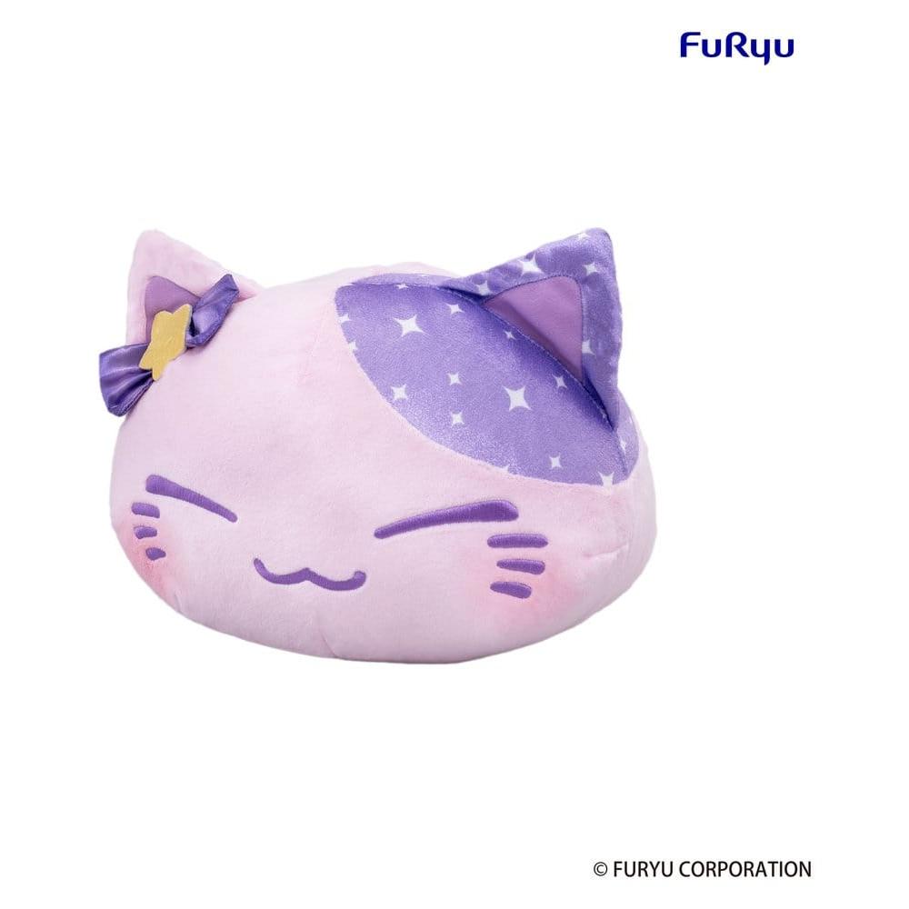 Nemuneko Cat Big Plush Figure Purple 35 cm - Furyu Plush