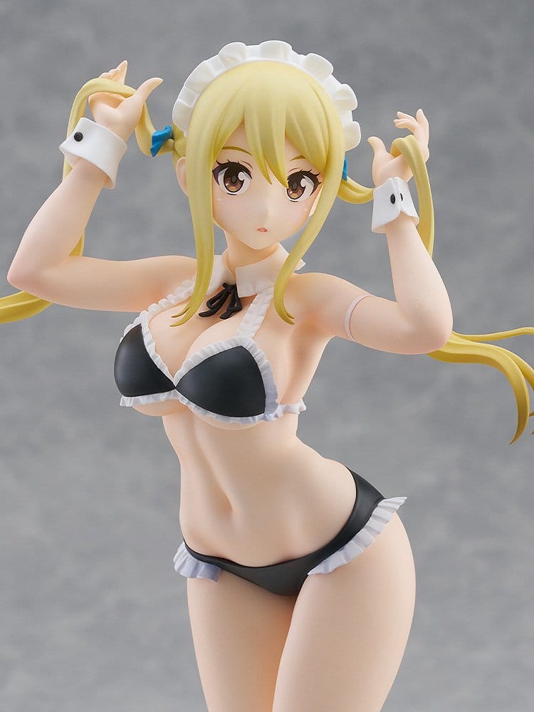 Fairy Tail 100 Years Quest Beach Queens Pop Up Parade PVC Statue Lucy Heartfilia: Virgo Form Swimsuit Ver. L Size 23 cm