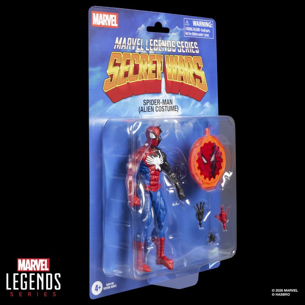 Secret Wars Marvel Legends Action Figure Spider-Man (Alien Costume)