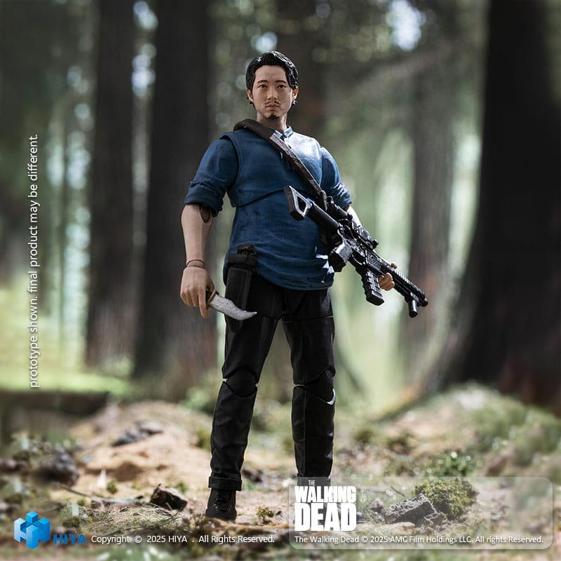 The Walking Dead Exquisite Mini Series Actionfigur 1/18 Glenn 11 cm
