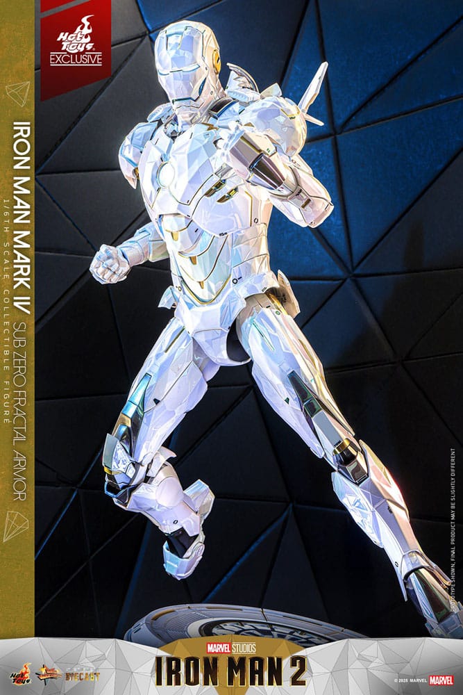 Iron Man 2: Iron Man Mark IV (Sub-Zero Fractal Armor): Hot Toys Exclusive: 1/6 Scale Action Figure