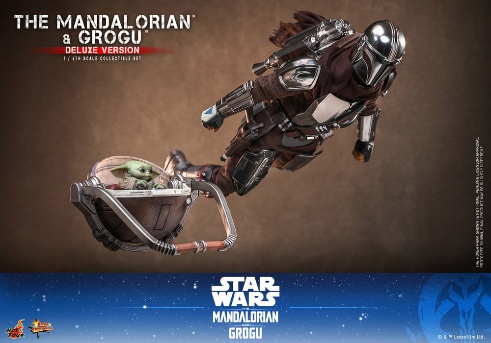 Star Wars: The Mandalorian & Grogu Movie Masterpiece Action Figure 1/6 The Mandalorian and Grogu (Deluxe Version) 31 cm - Hot Toys Action Figures